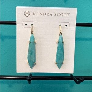 Kendra Scott 14K Gold Over Brass Amazonite
Drop Earrings